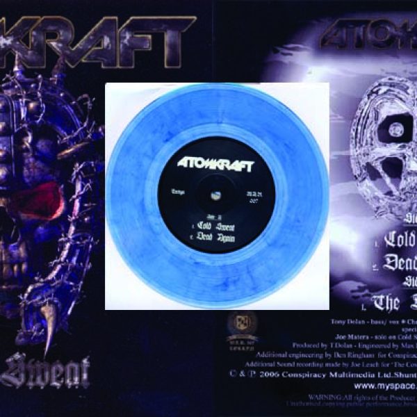 ATOMKRAFT - Cold sweat - clear blue vinyl Single