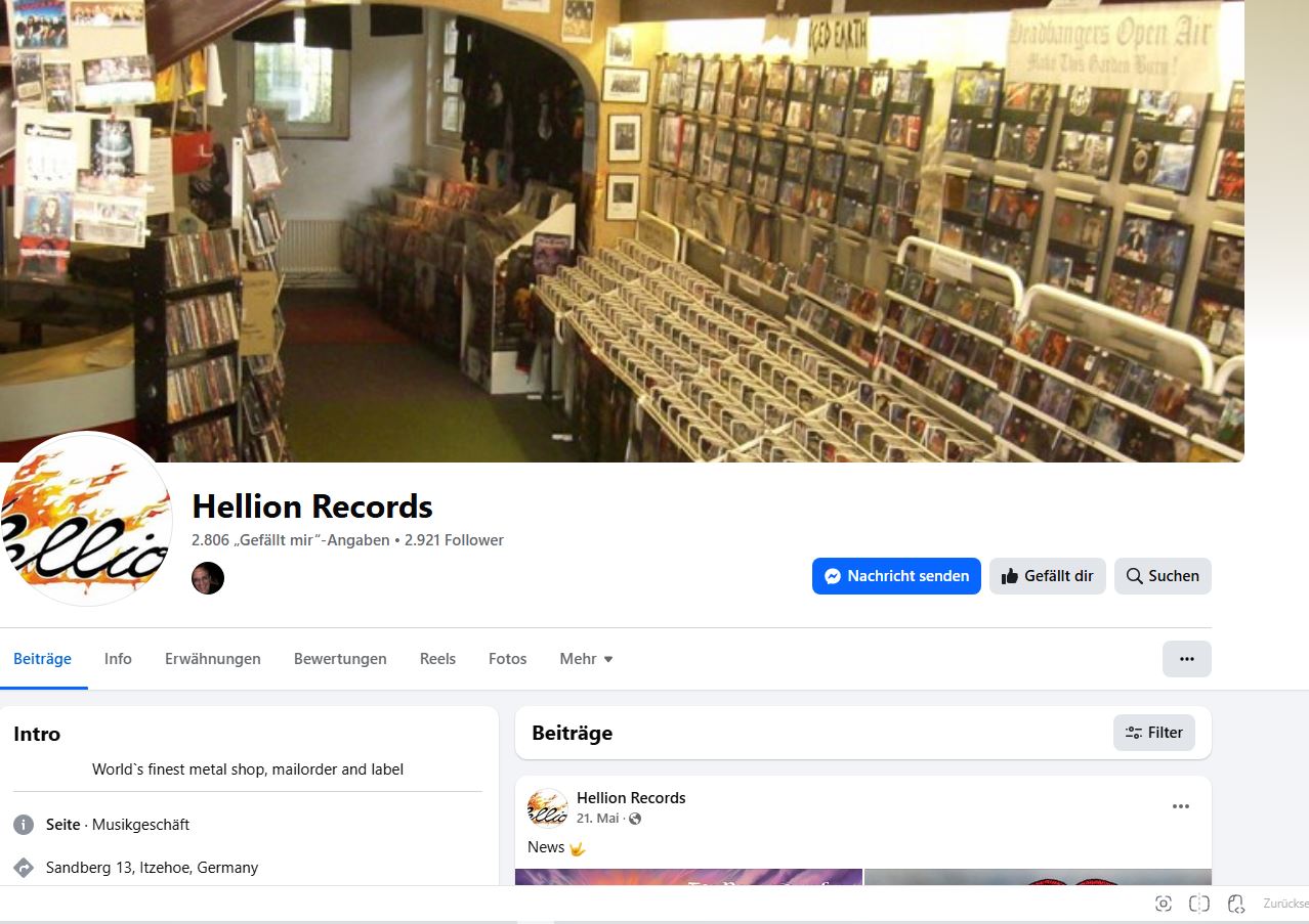 Hellion likes Facebook too …