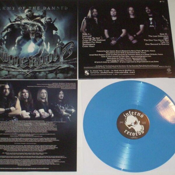 LONEWOLF - Army of the damned - blue vinyl LP