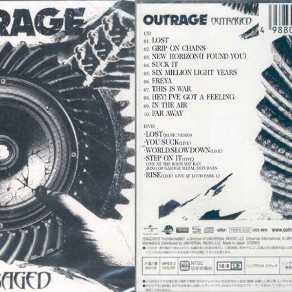 OUTRAGE - Outraged CD&DVD