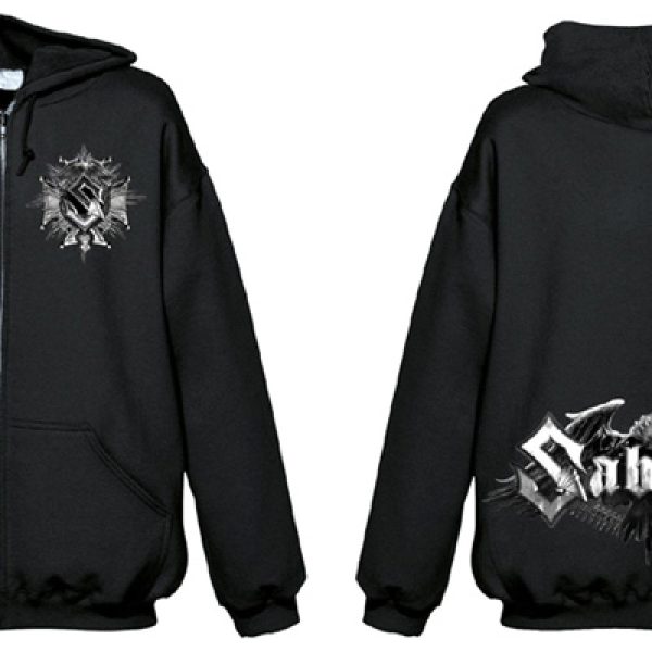 SABATON - Eagle logo zip - size L Kapuzenpulli - 100 % Baumwolle