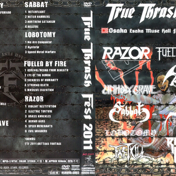 TRUE THRASH FEST 2011 - Osaka Febr. 11 / 12 - Japan imp. DVD
